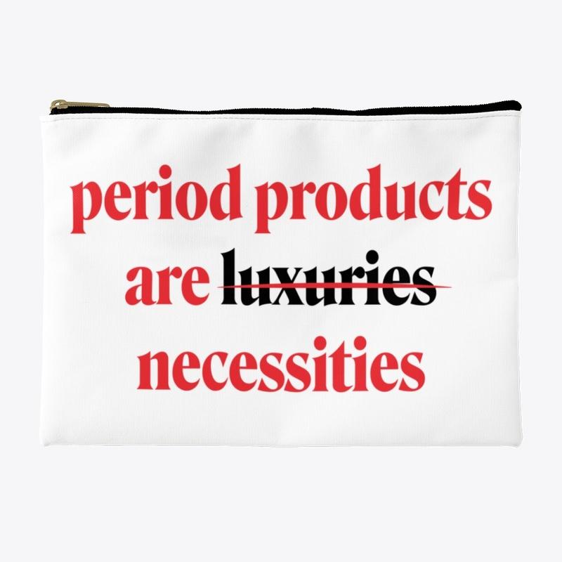 Period Pouch Black Text