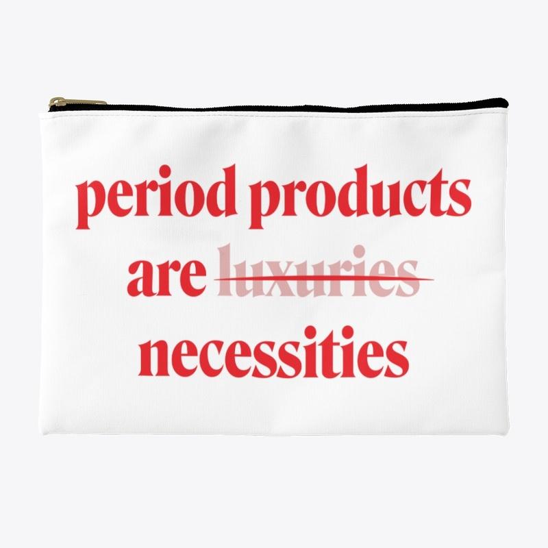 Period Pouch Pink Text